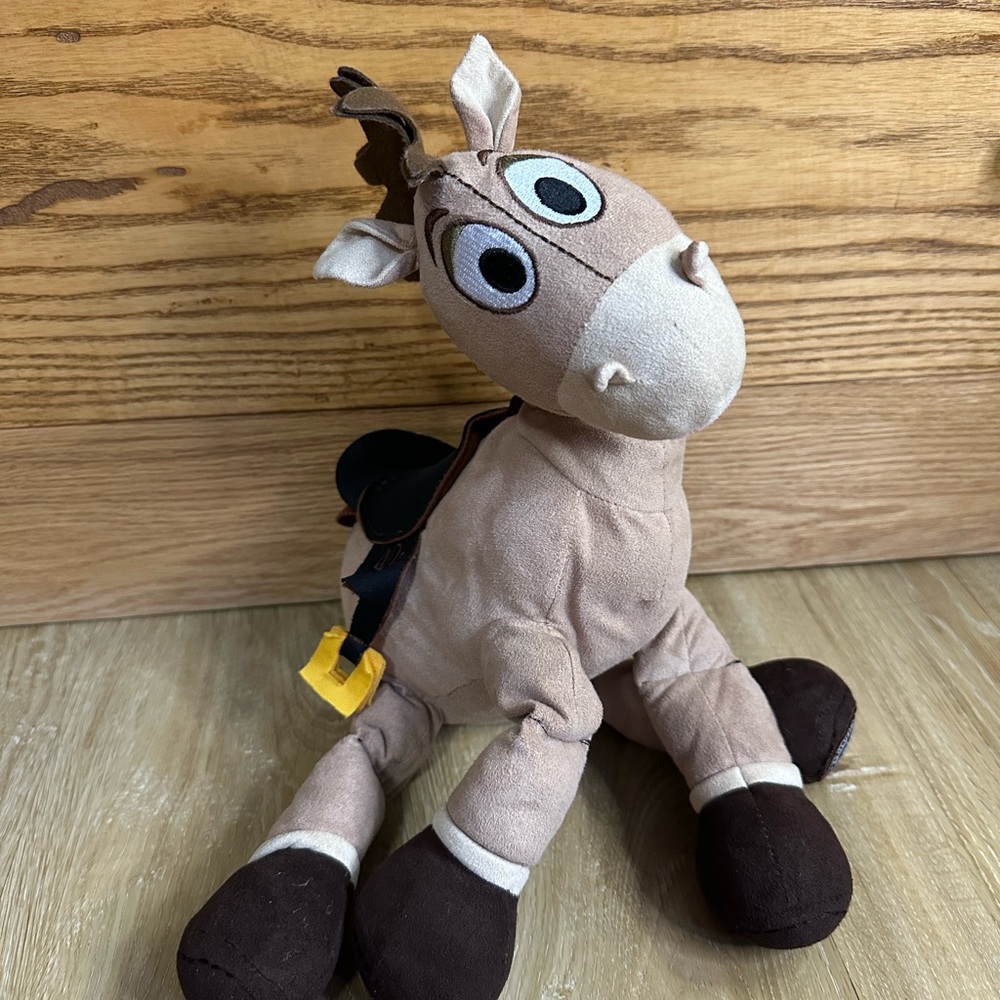 Disney Store Bullseye Horse Brown 14 in Plush Stuffed Animal Toy TOY STORY